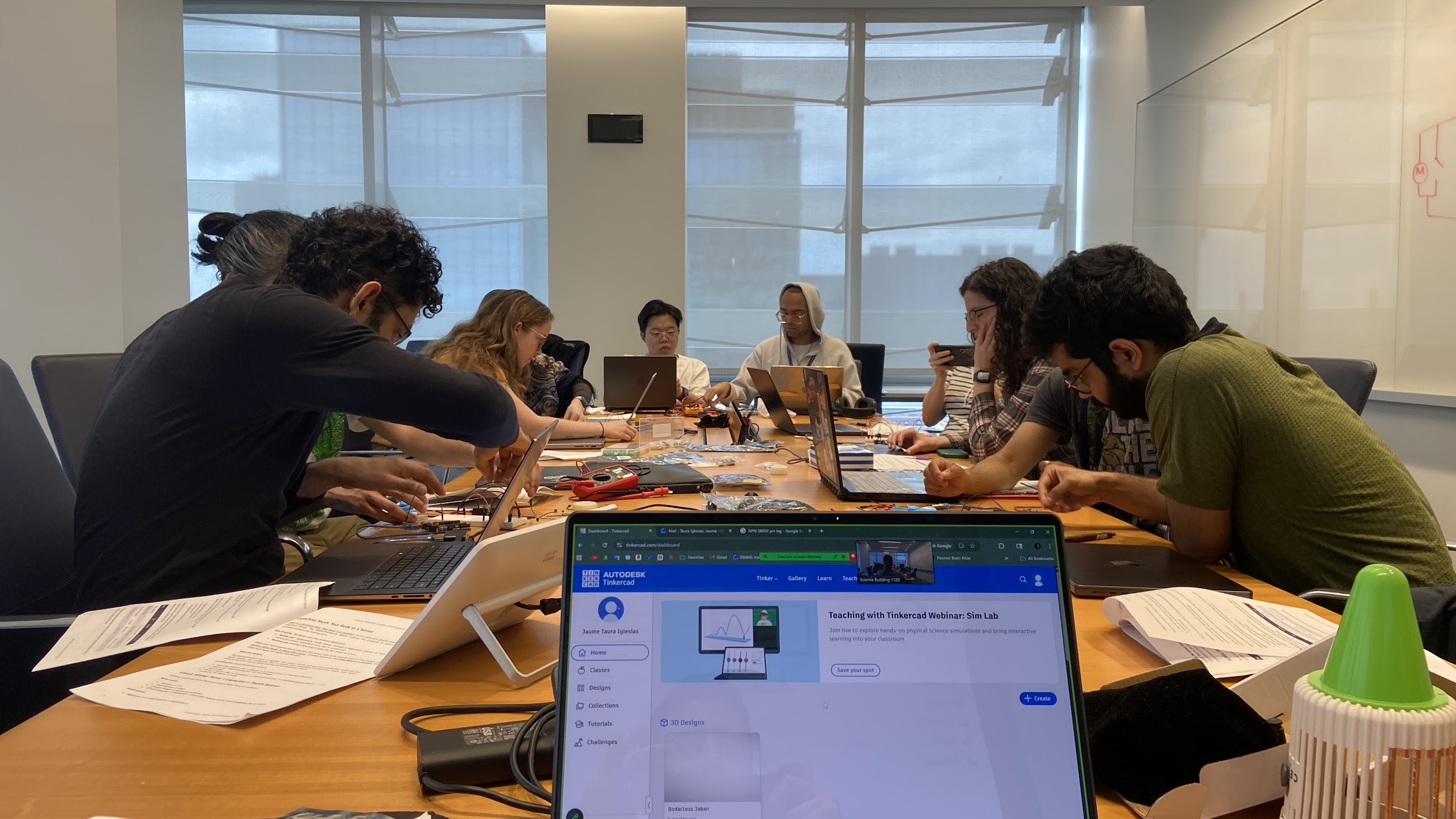 NYU Langone workshop participants building a project