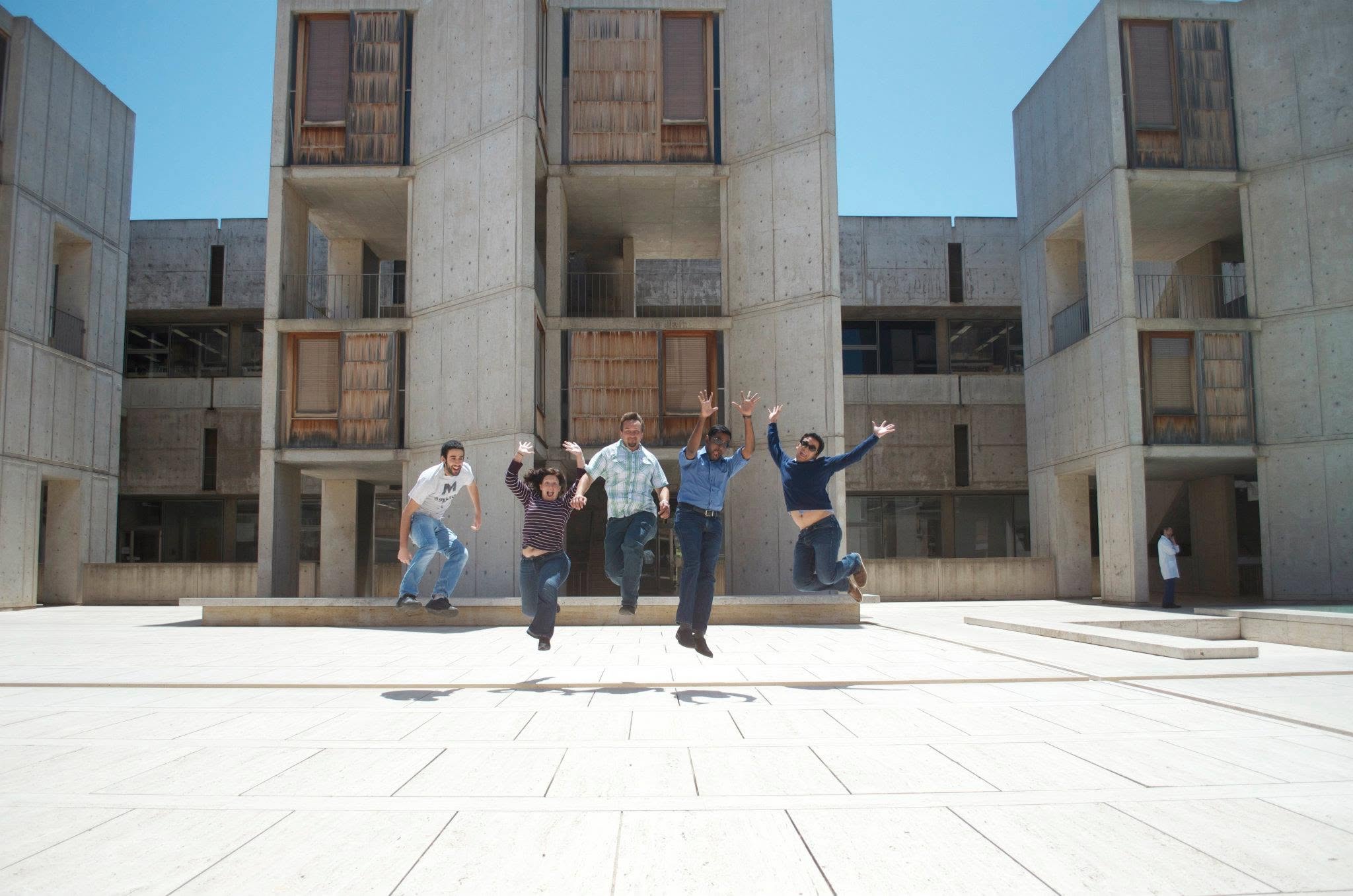 Jaume Taura with colleagues at the Salk Institute